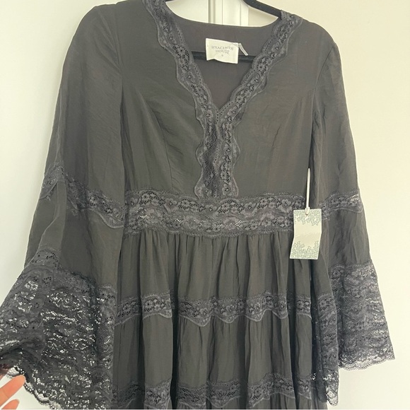 NWT Tuckernuck Hyacinth House Dress Lace Black Lydia Boho Maxi Dress - Picture 7 of 12